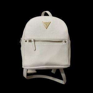 Guess Mini Backpack in White